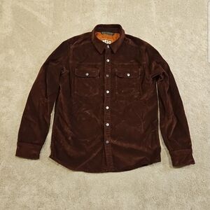 Stio Brown Corduroy Organic Cotton Shirt